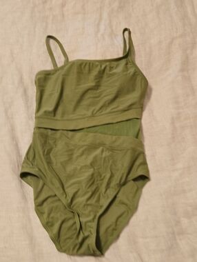 Womens Blue Rod Beattie Olive Green One-Piece Swimsuit Sz 8 NWOT